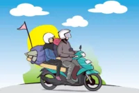 Ilustrasi Pemudik Sepeda Motor