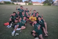 Tim Ketapang FC Desa Suko, Kecamatan Sukodono, Sidoarjo, menjuarai trofeo antar pedukuhan Desa Suko, Minggu(9/7/2023).