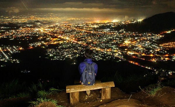 tempat wisata paralayang malang batu- malam hari
