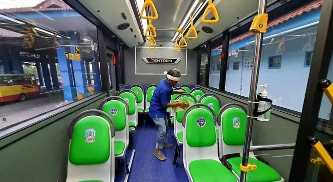Meski DIgratiskan, Bus Trans Jatim Mojokerto-Bungurasih Masih Sepi Penumpang