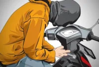 Ilustrasi Pelaku Pencurian Sepeda Motor