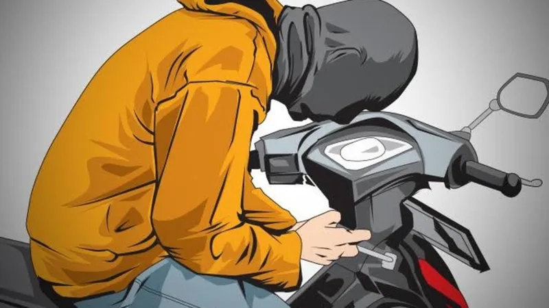 Ilustrasi Pelaku Pencurian Sepeda Motor