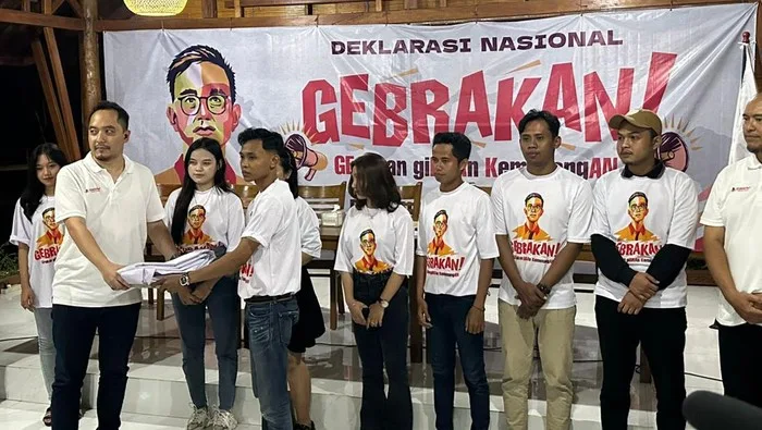 Ratusan Relawan di Surabaya Deklarasikan Dukungan untuk Gibran pada Pilpres 2024