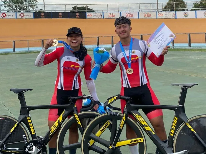 Dua Atlet Balap Sepeda Blitar Menangkan Dua Emas dalam Track Asia Cup 2023 di Thailand