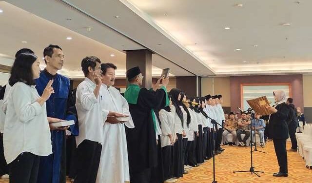 138 PPS Kota Kediri Dilantik, Siap Jalani Tugas Pilkada Serentak