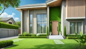 Cat Rumah Bagian Luar Warna Hijau Alami