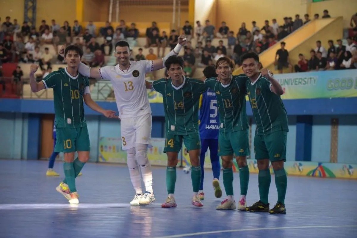 Futsal Indonesia Bantai Malaysia 4-1, Raih Emas di ASEAN University Games 2024