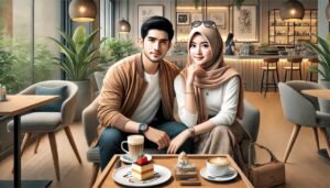 PP Couple Pacar Aesthetic di Kafe