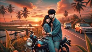 cara memeluk pacar di motor 1