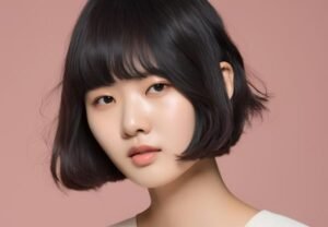 Model Potong Rambut Pendek Ala Korea untuk Wajah Segitiga
