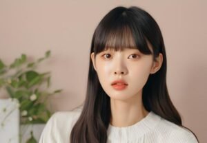 Rambut Pendek Ala Korea untuk Wajah Bulat - Model Rambut Poni Tipis Ala Korea