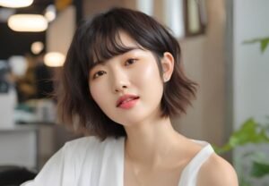 Rambut Pendek Ala Korea untuk Wajah Bulat - Model Rambut Shaggy Pendek Ala Korea