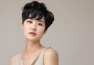 Model Rambut Pendek Ala Korea untuk Wajah Lonjong - Pixie Cut dengan Volume di Bagian Atas
