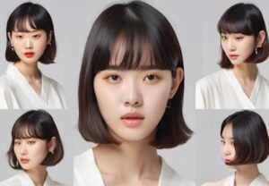 Model Potong Rambut Pendek Ala Korea untuk Wajah Persegi Panjang