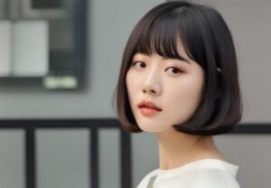 Inspirasi Cara Potong Rambut Pendek Sendiri Ala Korea - Potong Rambut Pendek Model Blunt Bob Ala Korea