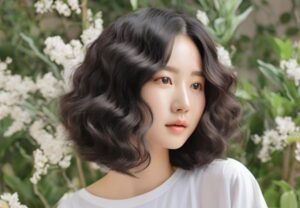 Model Keriting Rambut Pendek Ala Korea Simpel - Rambut Keriting Pendek Ala Korea dengan Soft Waves