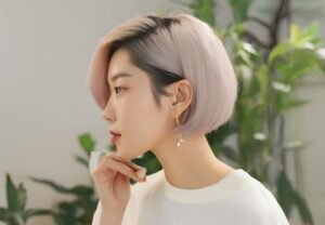Model Rambut Pendek Ala Korea untuk Wajah Lonjong - Rambut Pendek dengan Bagian Belakang Lebih Panjang Ala Korea