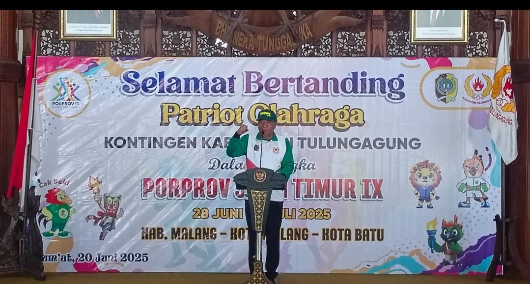 Tulungagung Lepas 281 Atlet Menuju Porprov Jatim IX, Target Masuk 10 Besar