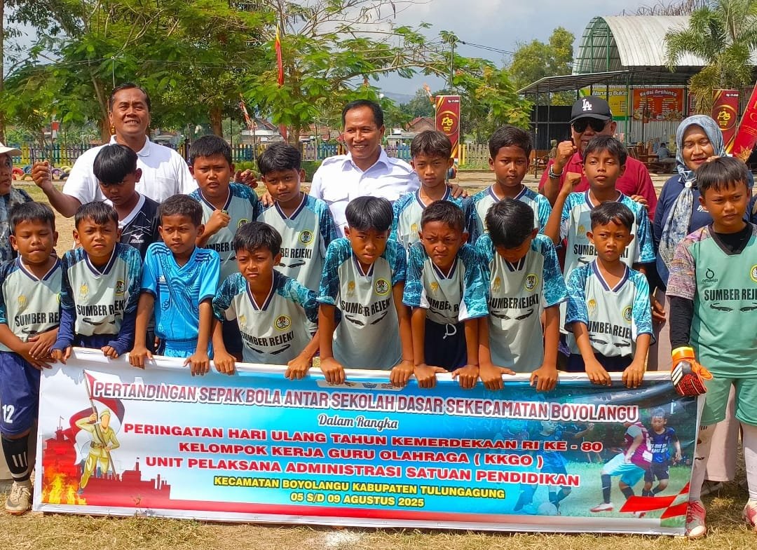 Dari Nangkula Park untuk Negeri: 38 Tim SD Boyolangu Kobarkan Semangat Merdeka Lewat Sepak Bola Mini