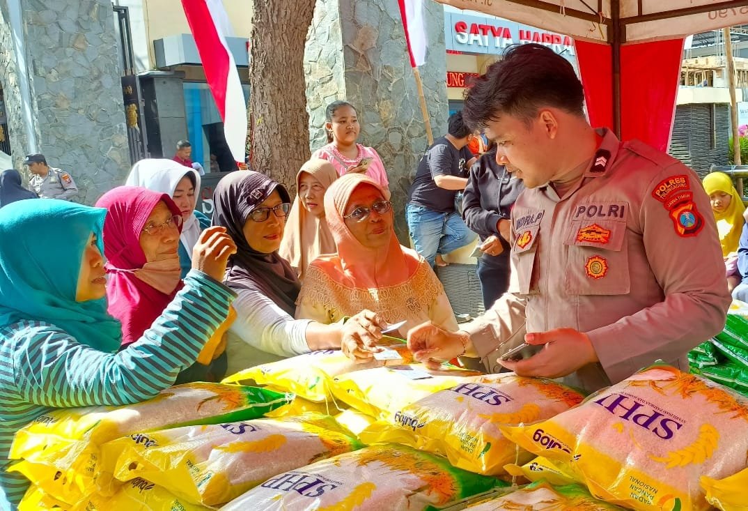 Polres Tulungagung Gelar Gerakan Pangan Murah, 49 Ton Beras SPHP Sudah Tersalurkan