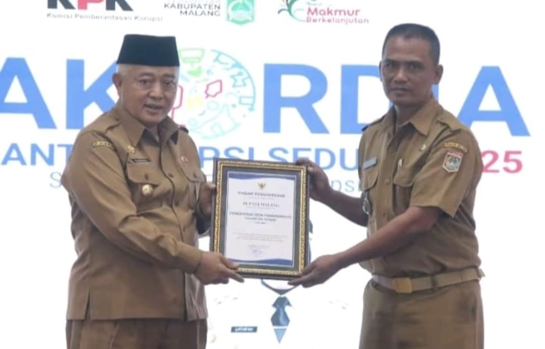 Pandangmulyo Raih Penghargaan Desa Berprestasi SIDASI 2025, Tegaskan Komitmen Pemerintahan Bersih