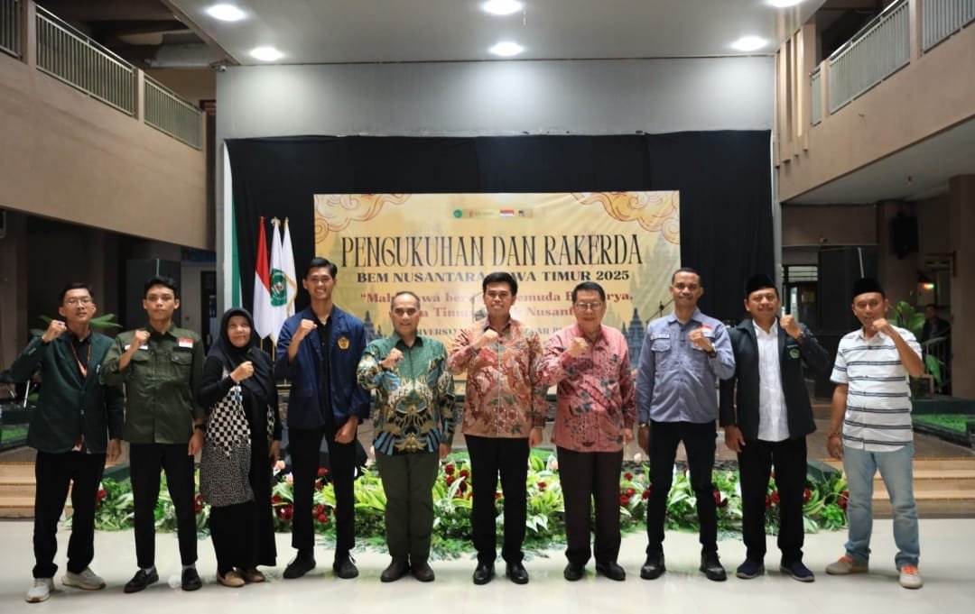 Muhammad Zainnur Abdillah Dikukuhkan sebagai Koordinator BEM Nusantara Jatim, Mahasiswa Siap Jadi Kompas Moral Bangsa